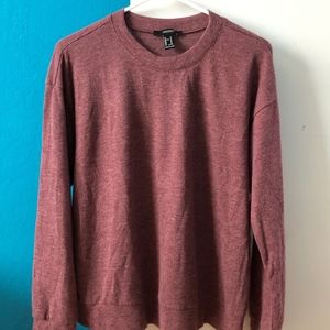 Forever 21 ∙ Plum/Heathered Burgundy Sweatshirt